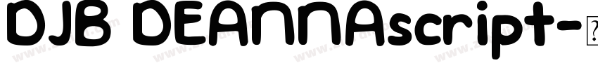 DJB DEANNAscript字体转换